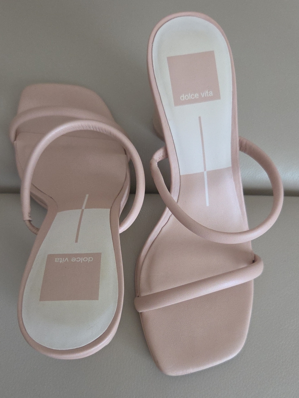 Dolce Vita Blush Pink Double-Strap Block Heel Sandal Size 6.5 - Picture 5 of 17